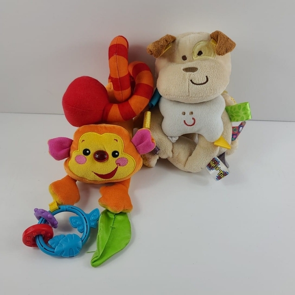 Baby Activity set of 2 Spiral Hanging Toy Pushchair Stroller Bedding Car Seat - Picture 5 of 7